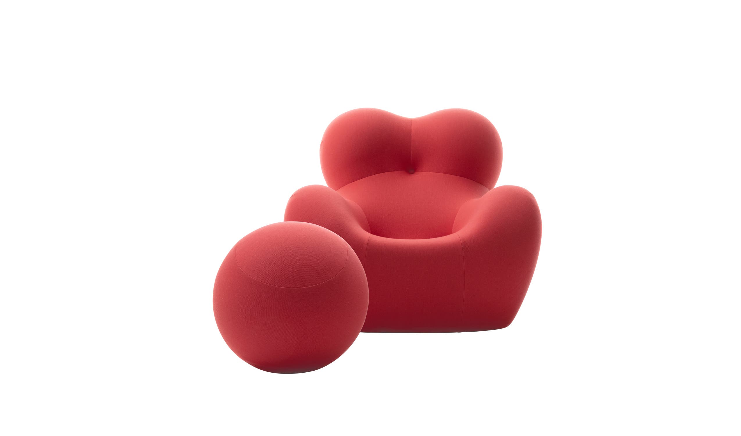 Italian designer modern armchairs - Serie Up 2000 Coral Pink Armchairs