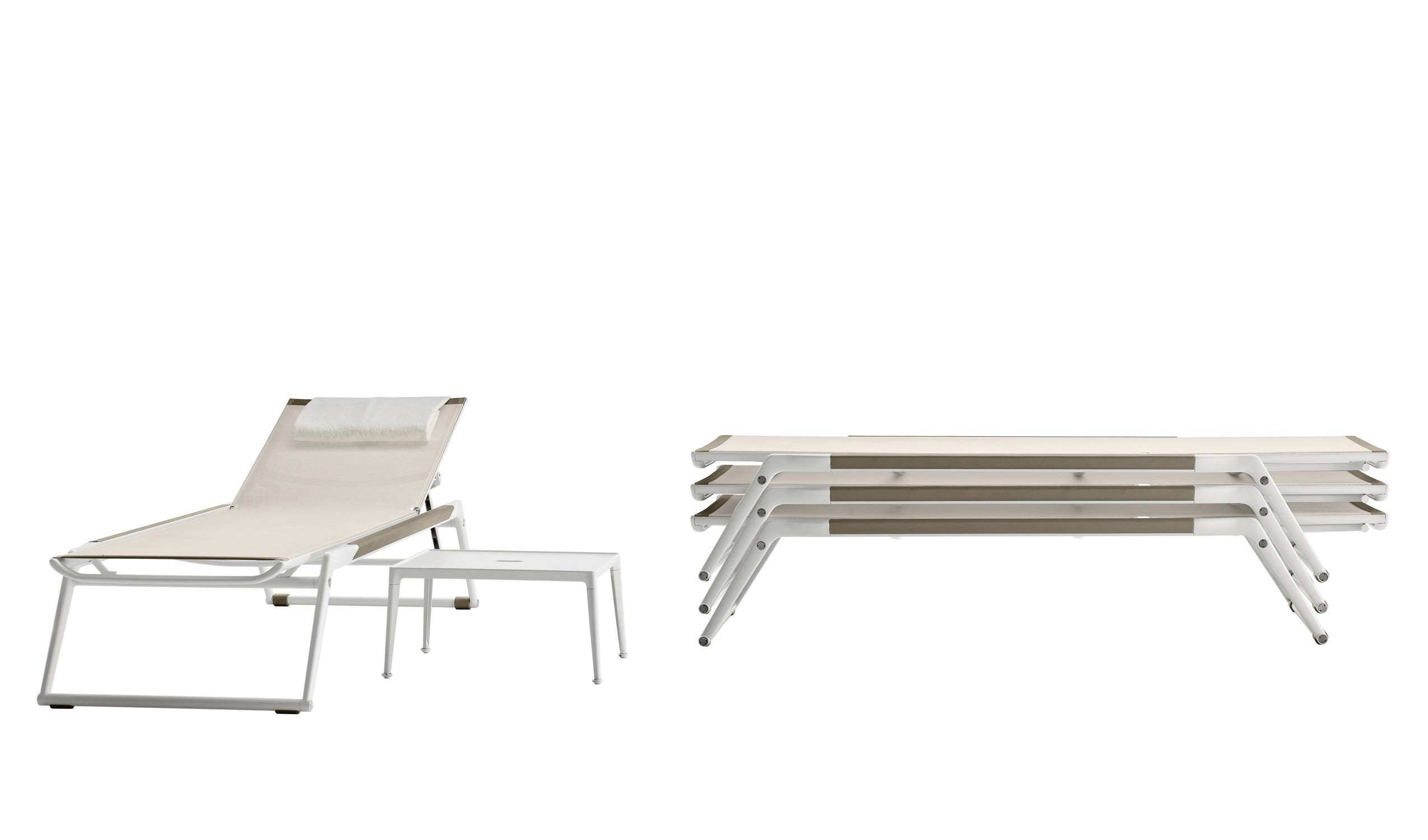 Lettini da esterno da giardino moderni di design - Mirto Outdoor Lettini 1