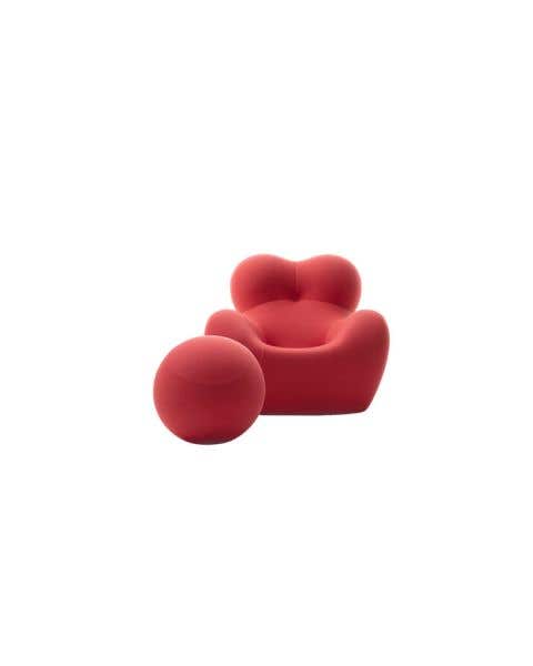 Italian designer modern armchairs - Serie Up Coral Pink Armchairs